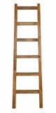 Wooden ladder isolated on white Royalty Free Stock Images Wooden ladder isolated on white Royalty Free Stock Images