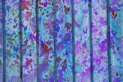 Mixed media artwork, abstract colorful artistic painted layer in light blue, purple color palette on grunge texture planks royalty free illustration Mixed media artwork, abstract colorful artistic painted layer in light blue, purple color palette on grunge texture planks royalty free illustration