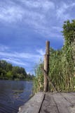 Wooden Pier On River Stock Photography