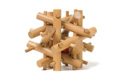 Wooden Puzzle Stock Photo