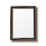 Wooden rectangular photo frame. With shadow. Vector illustration Royalty Free Stock Image Wooden rectangular photo frame. With shadow. Vector illustration Royalty Free Stock Image