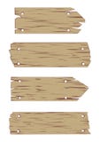 Wooden Sign Vector Set Stock Photos Wooden Sign Vector Set Stock Photos