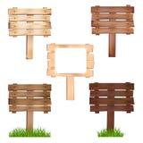 Wooden signboards and billboards collection. Royalty Free Stock Photography Wooden signboards and billboards collection. Royalty Free Stock Photography