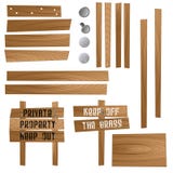 Wooden Signs Stock Images