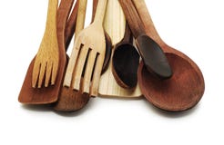 Wooden Spoons And Forks Royalty Free Stock Image