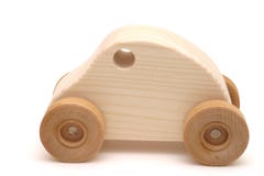 Wooden Toy Car Royalty Free Stock Photos