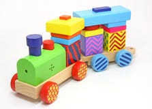 Wooden train toy