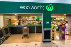 Woolworths-Supermarkt im Kasten-Hügel, Melbourne stockfoto Woolworths-Supermarkt im Kasten-Hügel, Melbourne stockfoto