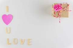 Word `I love You` and `love` on white background with space for text, Love icon, valentine`s day royalty free stock photos Word `I love You` and `love` on white background with space for text, Love icon, valentine`s day royalty free stock photos