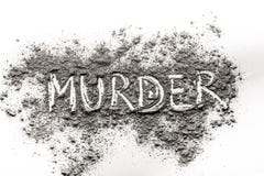 Free Word Murder Written In Ash Royalty Free Stock Photography - 65485767