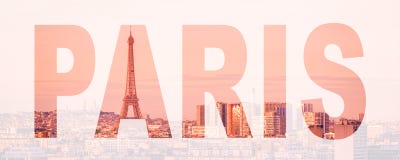 Word Paris, France and Europe city travel concept Stock Photo Word Paris, France and Europe city travel concept Stock Photo