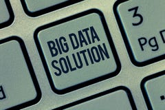 Word writing text Big Data Solution. Business concept for Extracting value from huge volumes of a variety of facts royalty free stock images Word writing text Big Data Solution. Business concept for Extracting value from huge volumes of a variety of facts royalty free stock images