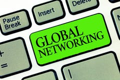 Word writing text Global Networking. Business concept for Communication network which spans the entire Earth WAN vector illustration Word writing text Global Networking. Business concept for Communication network which spans the entire Earth WAN vector illustration