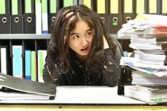 Work hard, Lot of work, Stacks of document paper and files folder on office desk royalty free stock images Work hard, Lot of work, Stacks of document paper and files folder on office desk royalty free stock images