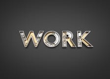 Work letters made from Mechanic alphabet. Stock Image Work letters made from Mechanic alphabet. Stock Image