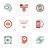 Work Life Balance Futuro Next Icons stock illustration Work Life Balance Futuro Next Icons stock illustration