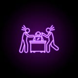 worker is scolded by client neon icon. Elements of People in the work set. Simple icon for websites, web design, mobile app, info royalty free illustration worker is scolded by client neon icon. Elements of People in the work set. Simple icon for websites, web design, mobile app, info royalty free illustration