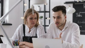Working Discussion of People Group for Planning Start Up in Creative Office stock video footage Working Discussion of People Group for Planning Start Up in Creative Office stock video footage