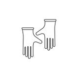 working gloves icon. Element of construction tools for mobile concept and web apps. Thin line icon for website design and developm Stock Images working gloves icon. Element of construction tools for mobile concept and web apps. Thin line icon for website design and developm Stock Images