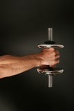 Working out with dumbbell Royalty Free Stock Image Working out with dumbbell Royalty Free Stock Image