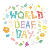 World Deaf Day stock illustration World Deaf Day stock illustration