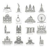 World Landmark Icon Set royalty free illustration World Landmark Icon Set royalty free illustration