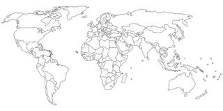 World Map Outline Royalty Free Stock Photo World Map Outline Royalty Free Stock Photo
