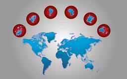 World map stock illustration World map stock illustration