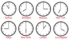 World Time Zones Royalty Free Stock Image World Time Zones Royalty Free Stock Image