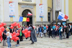 World Youth Day 2016 In Trzebnica Stock Images World Youth Day 2016 In Trzebnica Stock Images