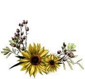 Download Sunflower Wreath Stock Illustrations - 499 Sunflower ...