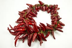 Wreath Of Peppers Stock Photography