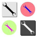 Wrench. flat vector icon royalty free illustration Wrench. flat vector icon royalty free illustration