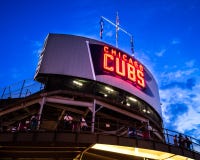 Wrigley Field табло стоковое изображение rf Wrigley Field табло стоковое изображение rf