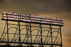 Wrigley mettent en place des lumières Photographie stock libre de droits Wrigley mettent en place des lumières Photographie stock libre de droits