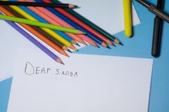 writing a letter to Santa stock image writing a letter to Santa stock image