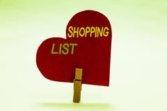 Writing note showing Shopping List. Business photo showcasing Discipline approach to shopping Basic Items to Buy Clothespin holdin stock photos Writing note showing Shopping List. Business photo showcasing Discipline approach to shopping Basic Items to Buy Clothespin holdin stock photos