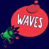 Writing note showing Waves. Business photo showcasing move ones hand to and fro in greeting or as signal Hair style vector illustration Writing note showing Waves. Business photo showcasing move ones hand to and fro in greeting or as signal Hair style vector illustration