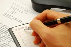 Writing With Black Pen On Planner Royalty Free Stock Images Writing With Black Pen On Planner Royalty Free Stock Images
