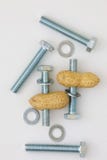 Wrong Version Of Nuts And Bolts Royalty Free Stock Photography