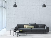 Współczesny żywy izbowy loft wnętrze