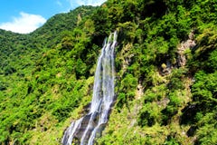 Wulai Waterfall Is Located In Wulai District, New Taipei City, Taiwan Royalty Free Stock Photography