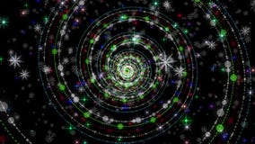 Wunderbare Weihnachtsanimation mit Partikelgegenstand und -schneeflocken plus Sterne, 4096x2304 Schleife 4K lizenzfreie abbildung Wunderbare Weihnachtsanimation mit Partikelgegenstand und -schneeflocken plus Sterne, 4096x2304 Schleife 4K lizenzfreie abbildung