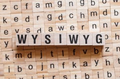 Wysiwyg-Wortkonzept stockbild Wysiwyg-Wortkonzept stockbild