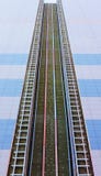 Wysokiego mieszkania multistory budynek w budowie wewnętrzna struktura ściany, izolacja bazalta włókno fotografia royalty free Wysokiego mieszkania multistory budynek w budowie wewnętrzna struktura ściany, izolacja bazalta włókno fotografia royalty free