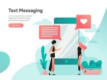 Wysylanie SMS ilustracji pojęcie r wektor royalty ilustracja Wysylanie SMS ilustracji pojęcie r wektor royalty ilustracja