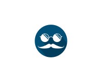 Wąsy logo ikona royalty ilustracja Wąsy logo ikona royalty ilustracja