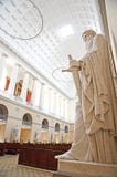 Wśrodku kościół Nasz dama, Kopenhaga katedra, Dani obraz royalty free Wśrodku kościół Nasz dama, Kopenhaga katedra, Dani obraz royalty free