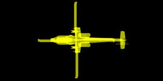 X- promień lub Xray wizerunek Apache helikopter ilustracji X- promień lub Xray wizerunek Apache helikopter ilustracji