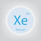 Xenon - Xe - Chemical Element Periodic Table Stock Illustration ...
